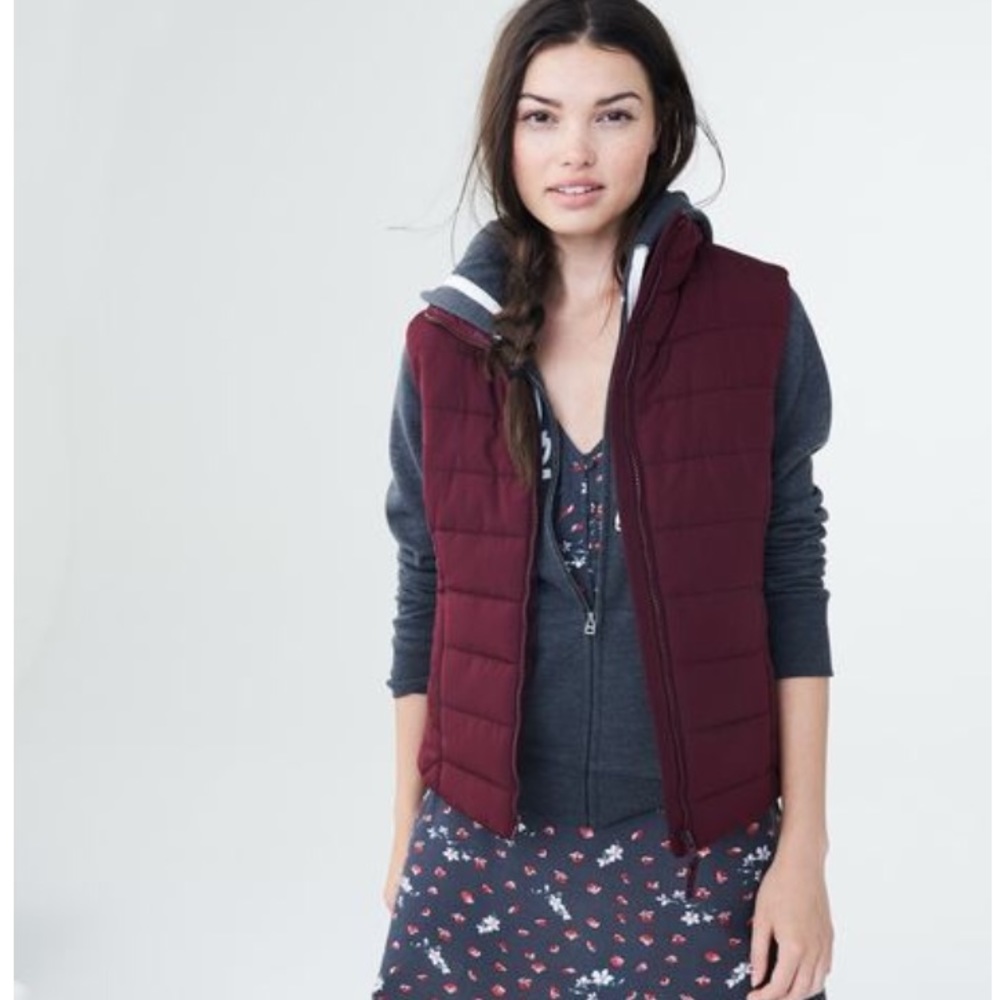 Burgundy vest